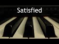 Satisfied - piano instrumental hymn with lyrics