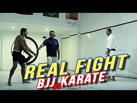 Pelea sin reglas - BJJ vs Karate