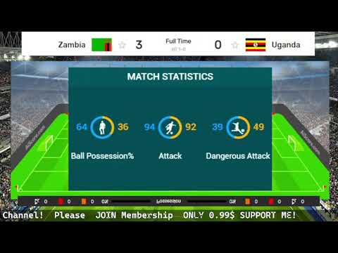 Zambia vs Uganda (3-0) International Friendly Football SCORE PLSN 56