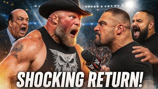 BROCK LESNAR RETURNS! Shocking Backstage Clash with Bron Breakker at Saturday Night Main Event!