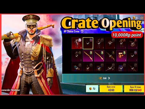A1 Royal pass Extra Rp points Kitna milega/ RP Choice Crate opening S3 S14 Outfit Red commander suit
