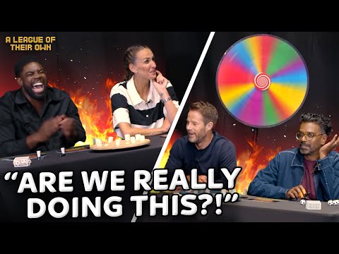 Jamie, Micah, Romesh, and Jill CANNOT HANDLE The WHEEL OF CHAOS 🔥 | A League Of Their Own