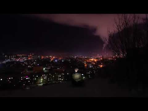Polar night in Murmansk