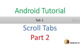 #126 Android Scrollable Tabs Part 2:Android Tutorial For Beginners [HD 1080p]