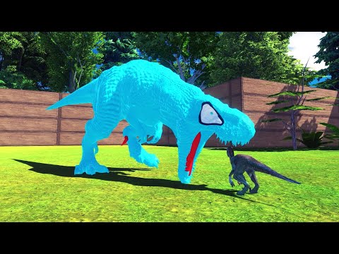 ICE T-REX vs ALL UNITS DEATH RUN - Animal Revolt Battle Simulator