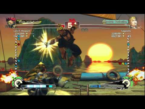 LeGiT_ReapZz (Akuma) Vs Sagex0x (Cody) SSF4 AE Ranked Matches - PSN