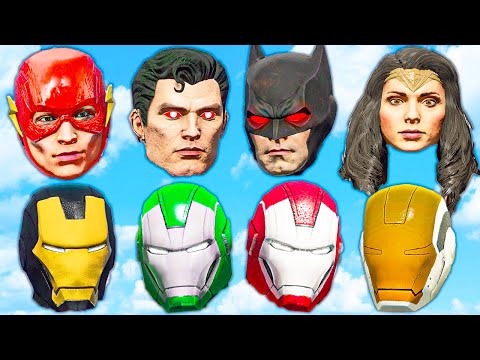 Team Iron-Man vs Justice League | Iron-Man Army vs Superman & Batman & Flash || Power Superheroes