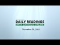 Daily Reading For Saturday November 24th 2018 HD
