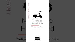Download lagu Motorcycle Horn Beep 📣🏍️ 🛵 / Horn Sound Effect / Horn SFX #horn mp3