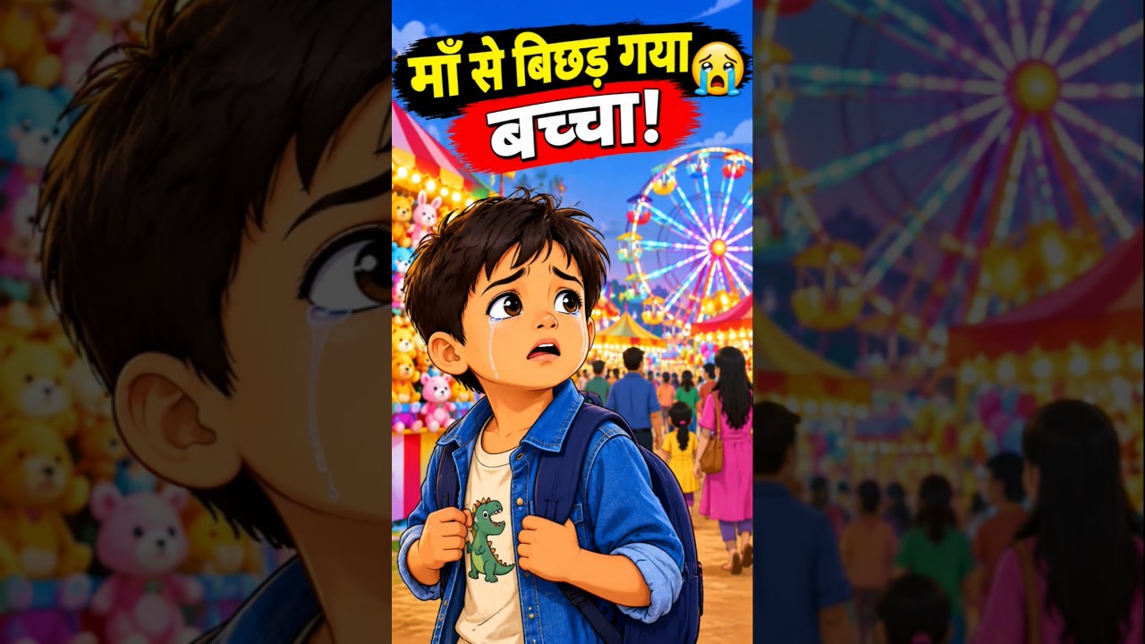 मेले में खो गया नन्हा बच्चा 😭 फिर जो हुआ, सबकी आँखें नम हो गईं ❤️🙏 #shorts🥺
