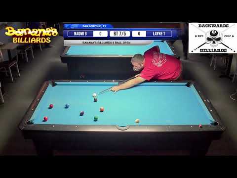 "Must see jump shot"  Naomi Garcia vs Layne Toler  Banana's Billiards 9 Ball Open Dec 5 2020