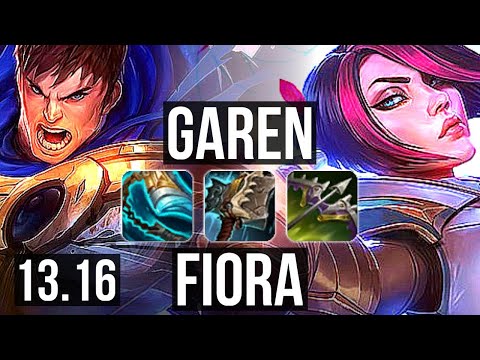 GAREN vs FIORA (TOP) | 6 solo kills, 12/2/5, 700+ games, Godlike | EUW Master | 13.16