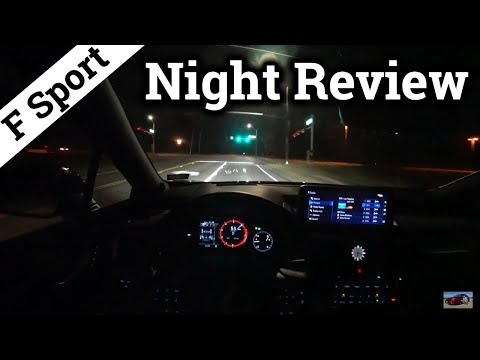 2020 Lexus RX 350 F Sport POV Night Drive and Interior/Exterior
