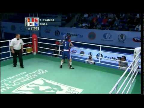 Welter (69kg) SF - Byamba (MGL) vs Kim (KOR) - 2012 AIBA Asian Olympic Qualifying Event