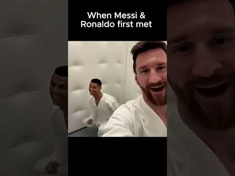 When Messi & Ronaldo first met