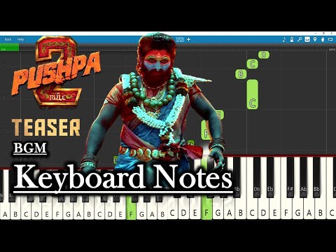 Pushpa 2 Teaser BGM Keyboard Notes | Devi Sri Prasad | Allu Arjun | Sukumar | Pushpa 2 - The Rule