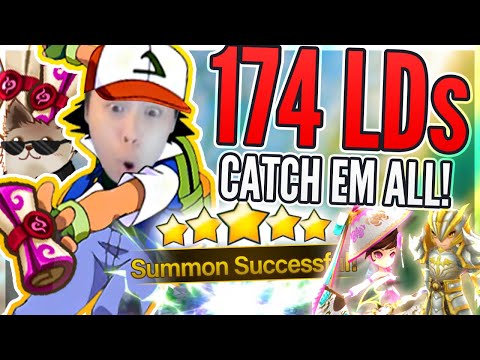 Gotta Catch Em ALL! 174 LD Scrolls! - LD Monsters! 4/5* WHALE Account! - Summoners War