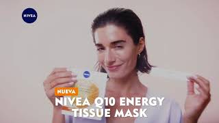 Nivea Consigue una piel radiante y luminosa con NIVEA Q10 ENERGY Tissue Mask Antiarrugas + Energizante anuncio