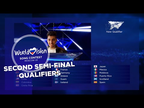 The exciting qualifiers announcement of the second Semi-Final - 23rd Worldvision Song Contest