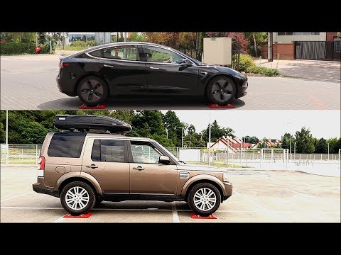 SLIP TEST - EV AWD vs REAL 4x4 - Tesla Model 3 vs Land Rover Discovery 4 - @4x4.tests.on.rollers