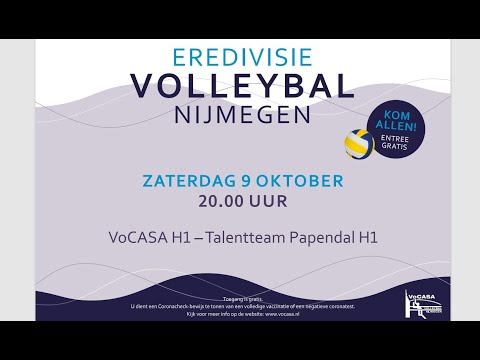 Aankondiging VoCASA - TTP : 9 okt 20.00u (Eredivisie Volleybal)