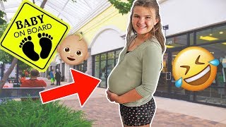 11 YEAR OLD WEARS PREGNANCY BUMP FOR A DAY! 🤰😱 | Slyfox Family