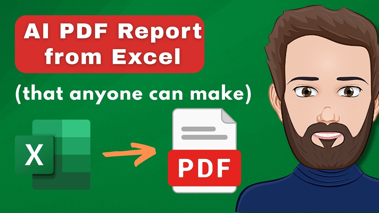 AI Report Generation - Excel to PDF Pro