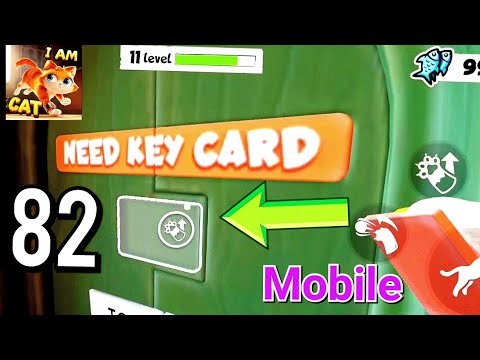 KEY CARD DISASTER! STREET DOOR STILL LOCKED?! - I Am Cat Mobile | Gameplay Pt 82