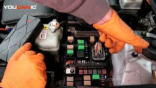 2011-2013 Hyundai Sonata Hybrid - How to Open Trunk with Dead Battery