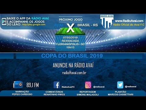 Avaí x Brasil de Pelotas Pela Copa do Brasil 2019.