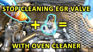 Stop using oven cleaner to clean EGR valves!