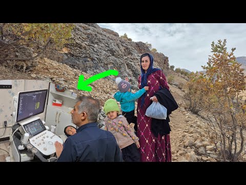 Homeless mothers emergency trip from mountain cave to city for sonogram of her baby