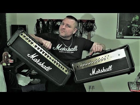 MARSHALL MG 100HFX GOLD VS. MARSHALL VALVESTATE 100V MODEL 8100 / A QUICK COMPARISON (METAL FOCUSED)