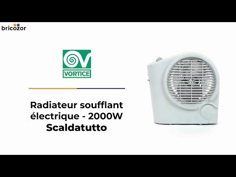 Radiateur électrique soufflant puissance 2000 watts - Scaldatutto VORTICE