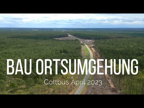 Bau der neuen Ortsumgehung Cottbus. #drohne #straßenbau #brücken