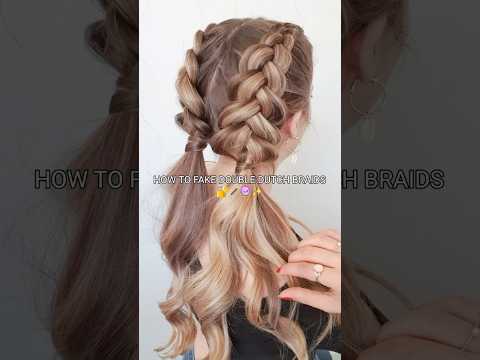 Easy  dutch braid in 1 minute🎀😉#aesthetic #hairstyles #stylingtips #foryouシ #glowandsparkle #glow