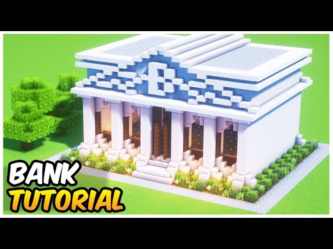 Minecraft: How to Build a Bank | Easy Minecraft Tutorial