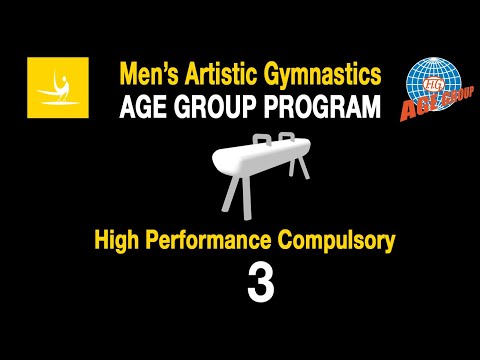 Men's Artistic Gymnastics Age Group Program - Pommel Horse - High Performance Compulsory - HPC 3