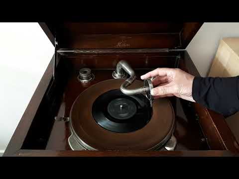 Can you play a vinyl record on a windup crank gramophone?