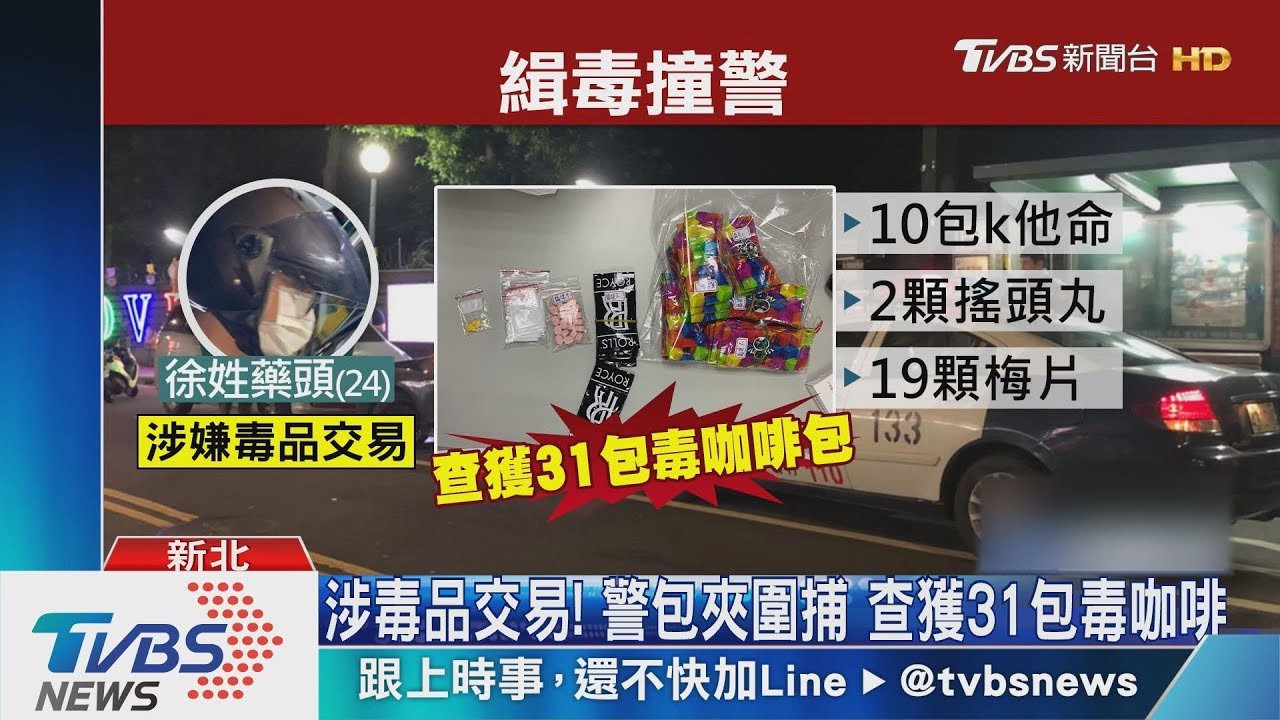 緝毒追逐!6警「前後包夾」 警棍破窗逮藥頭