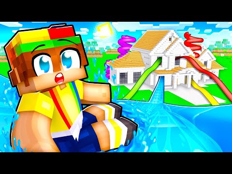 I Built a Secret WATERPARK In My House!