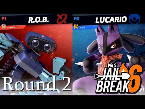 🔥VGLS Jailbreak 6 Round 2 - Hummus (R.O.B.) Vs. flap! (Lucario) ~ April 2021
