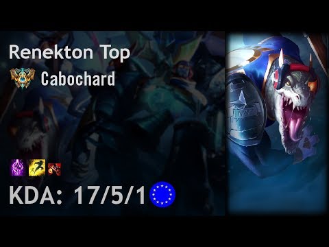 Renekton Top vs Shen - Cabochard - EUW Challenger Patch 7.15