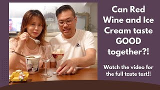 Red Wine with Vanilla Bean Ice Cream - Genius or Bust?