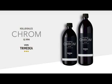 Kolloidales Chrom 10ppm - hergestellt im Hochvolt-Plasmaverfahren von Trimedea - keine Elektrolyse!