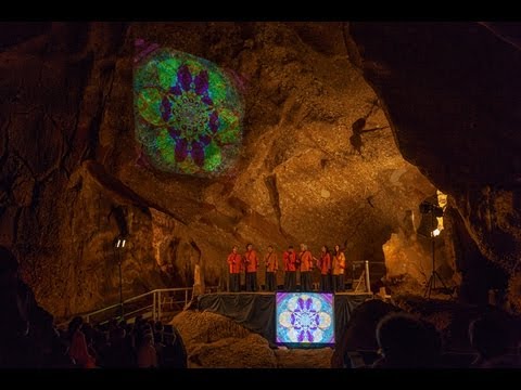 MuOM and 200+ voices in Montserrat Mountain Cave (Overtone Singing)