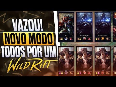 VAZOU! NOVO MODO "TODOS POR UM" NO LOL MOBILE | WILD RIFT