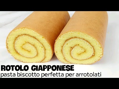 Il segreto del rotolo perfetto! Ricetta pasta biscotto ideale per rotoli. Rotolo giapponese facile.