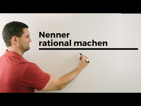 Nenner rational machen, Beispiel mit 2 Brüchen, Wurzelrechnungen | Mathe by Daniel Jung