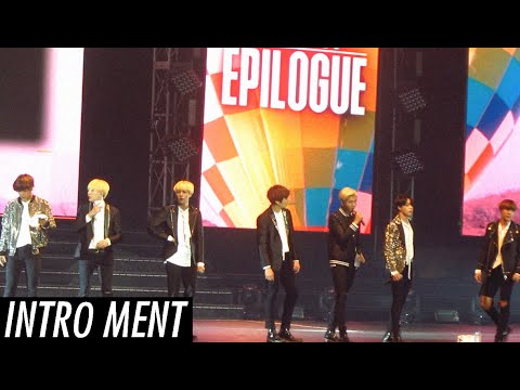 160730 EPILOGUE in Manila: BTS Introducing Themselves